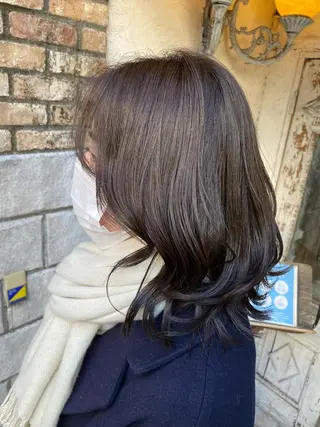 ミディアム カラー お任せヘア☘️☘️ 及川渚のヘアスタイル