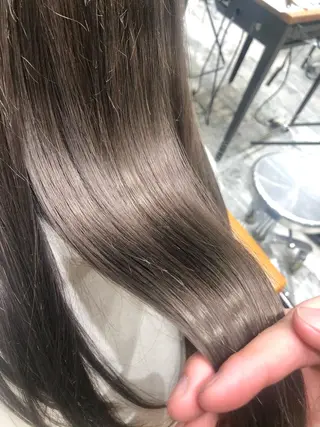 カラー 新宿✨顔周りカット 韓国ヘア/坂本亜裟海のヘアスタイル