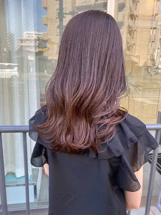 ロング カラー tocolaso 柏所属・レイヤーカット/ 根本瑠実のヘアスタイル