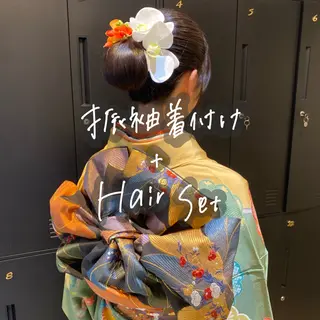 ヘアアレンジ 暖色艶color / ボブ🦩Rioのヘアスタイル