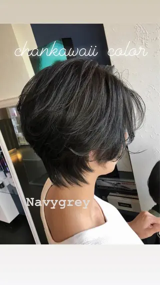 ショート カラー シェアサロンR所属・川合 勇気のヘアスタイル