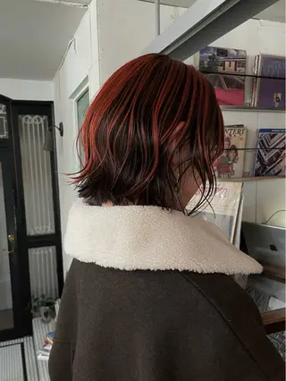 カラー ショートカット /夕海のヘアスタイル