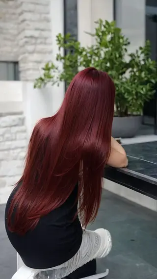 ロング カラー 艶モテ・韓国スタイル 🤍りんのヘアスタイル