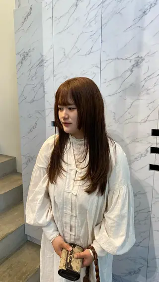 ロング カラー マツザキ マナトのヘアスタイル