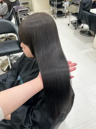 ロング カラー ヘアアレンジ 韓国レイヤー&ピンク 艶髪🩶maikoのヘアスタイル