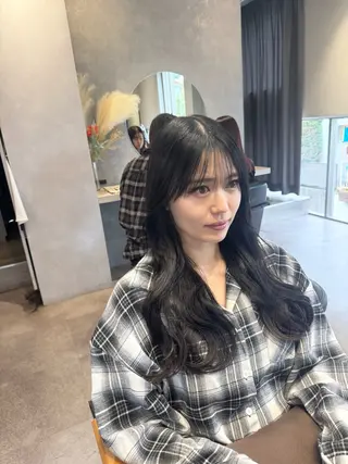 ミディアム カラー 佐藤史哉＊ 韓国レイヤー赤み除去のヘアスタイル