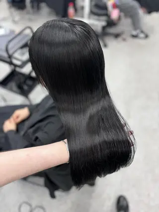 ロング カラー 韓国風暗髪ヘア🤍 🫧MIREIのヘアスタイル