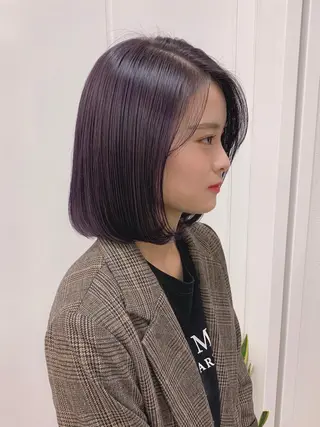 ミディアム カラー ヘアアレンジ As hair所属・柔らか垢抜けｶﾗｰと ｶｯﾄ🫧ASUKAのヘアスタイル