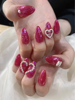 セミロング Nail  R💫 naoのネイルデザイン