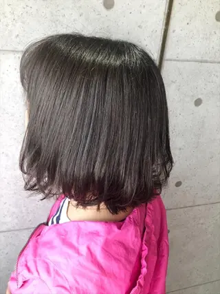 ミディアム カラー 福森 みずきのヘアスタイル