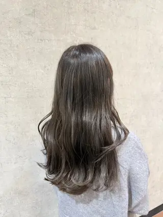 ロング カラー 艶カラー×デザイン カラー特化/値賀大樹のヘアスタイル