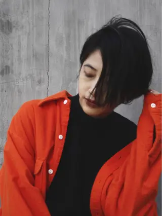 ショート カラー ヘアアレンジ 酒井 麻里のヘアスタイル