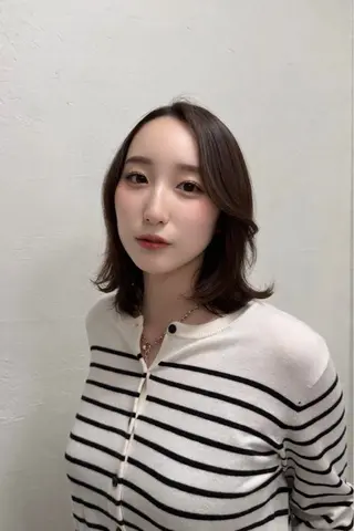 カラー ayano/ 艶カラー✨/韓国風のヘアスタイル