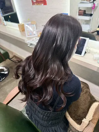 ロング カラー 🕊髪質改善縮毛矯正 /艶髪/関内🕊あべのヘアスタイル
