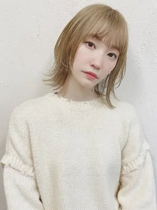 ミディアム カラー 🦋透明感カラー🦋 なつやのヘアスタイル