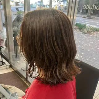 ミディアム 【髪質改善カラー】 あむ·. ⟡ 🖤のヘアスタイル