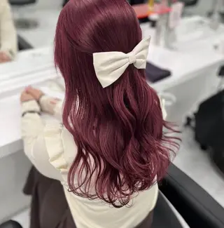 カラー girlな暖色ヘア 🪽🫧ハルナ🎀のヘアスタイル