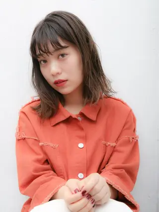 ミディアム カラー 高橋友里亜 /フリーランスのヘアスタイル