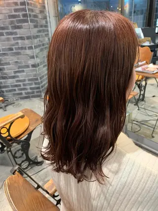 ミディアム カラー ヘアアレンジ 似合わせ×美髪改善✨ Yutoのヘアスタイル