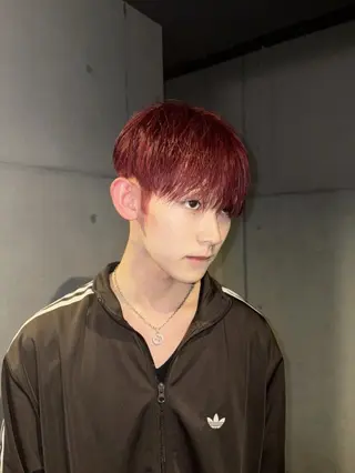 ショート カラー メンズ だいち/ブリーチ/ レイヤーカットのヘアスタイル