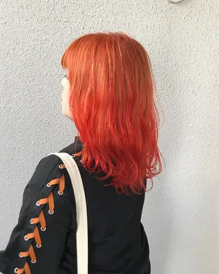 ミディアム カラー インナーカラー/天神 ブリーチ/吉田のヘアスタイル