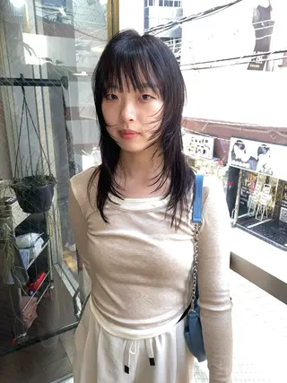 ロング givet所属・心斎橋/デザインカラ ー/海外風/ナツミのヘアスタイル