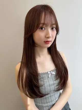 ロング カラー 🌷韓国レイヤー/艶 カラー🇰🇷amiのヘアスタイル