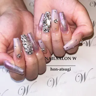 ロング ネイルサロン ダブルのネイルデザイン