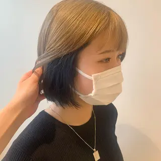 ショート カラー ayumi🌈 インナーカラー🌈のヘアスタイル