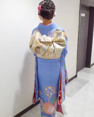 ヘアアレンジ セミロング Hair&Make  Delight*のヘアスタイル