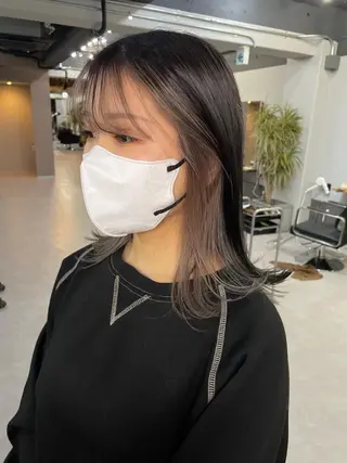 セミロング 倉辻 香奈子のヘアスタイル