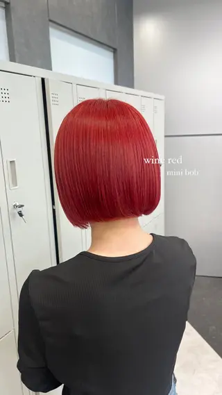 ショート カラー ハイトーン/透明感 髪質改善/rinaのヘアスタイル