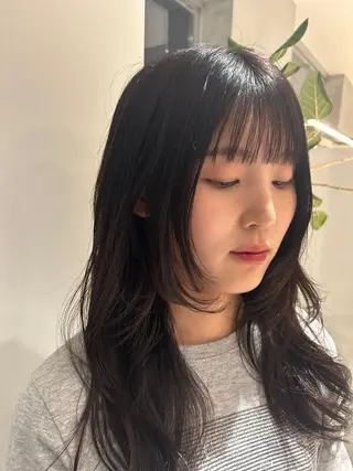 ロング カラー れんか/レイヤー/メ ンズ/ベージュ/艶髪のヘアスタイル