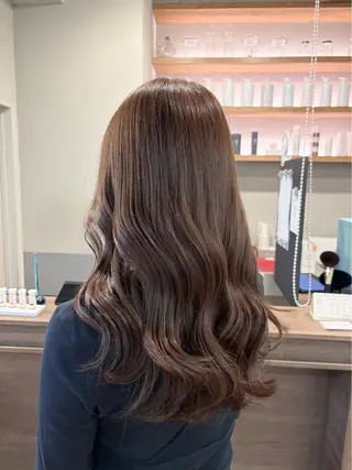 ロング カラー たなか もえなのヘアスタイル
