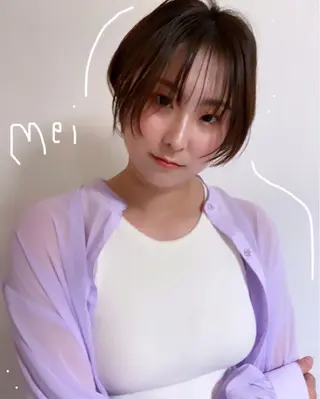 ショート おおつき ありかのヘアスタイル