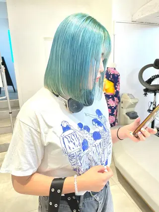 ミディアム カラー 🇰🇷カルマパーマ kaito🇰🇷のヘアスタイル