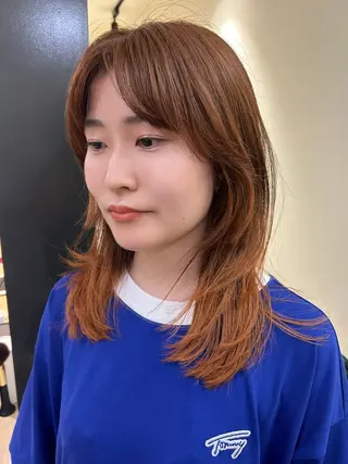 ロング カラー hub hair レイヤー/透明感のヘアスタイル