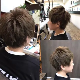 ショート カラー メンズ 赤羽、髪質改善サロン 吉野リョウスケのヘアスタイル