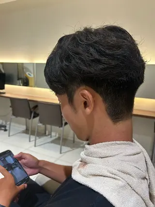 パーマ メンズ 窪田 百花のヘアスタイル