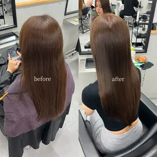 ロング 新宿美容室/縮毛矯正 髪質改善/有馬桃子のヘアスタイル