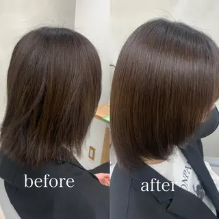 ミディアム パーマ 【くせ毛さんのお悩み 解決🍀】栗橋のヘアスタイル