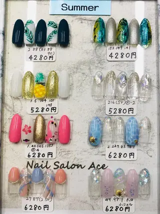ネイル Beauty Salon Ace（ネイルサロン　エース）所属・池袋フィルイン Ace♡長さだしのネイルデザイン