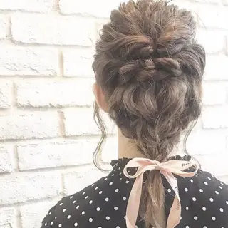 ヘアアレンジ 透明感カラー💖 Stylist佐藤澪のマツエク・マツパデザイン