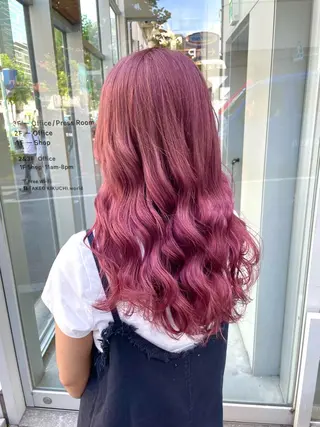 ロング カラー ヘアアレンジ 韓国アイドル🤍ブリ ーチカラー🤍わかなのヘアスタイル