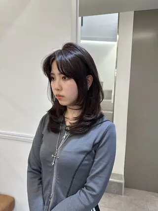 セミロング L.O.GKINSHICHO所属・シールエクステ☀️ L.O.G村岡健一のヘアスタイル