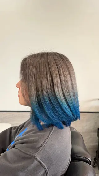 ミディアム カラー ブリーチ/髪質改善/ メンズ/ KOKIのヘアスタイル