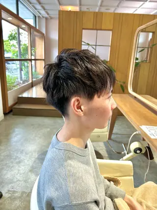 ショート パーマ メンズ fulam所属・佐藤悠生/郡山 メンズパーマ.カットのヘアスタイル