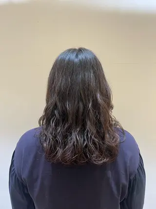 ミディアム パーマ メンズ 暖色カラー/似合わせ カット/名古屋/辻のヘアスタイル