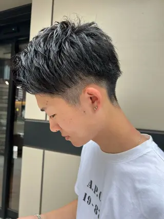 ショート メンズ 赤み消しカラー✳️ 井上明日翔💫のヘアスタイル