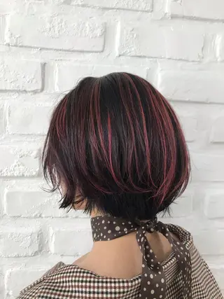 ショート カラー 【暖色カラー特化】 中山由梨のヘアスタイル